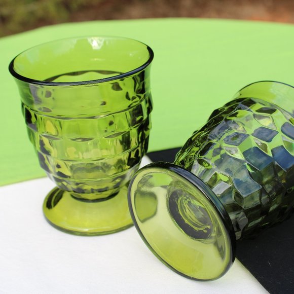 Whitehall Green Footed Tumblers - Picture 3 of 4